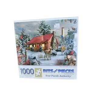 BITS & PIECES NEW FRIENDS WINTER 1000 PIECE PUZZLE  SIZE 20" x 27" NEW & SEALED